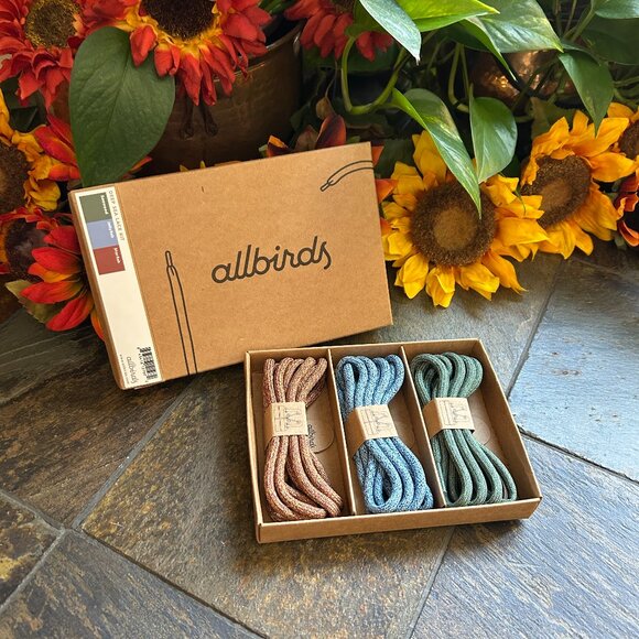 Allbirds Deep Sea Lace Kit: Set of 3 Replacement Laces (NIB) - Picture 7 of 10